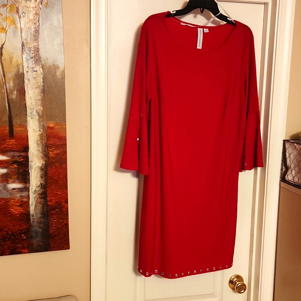 A beautiful red dress by EMMA &MICHELE size L $19.